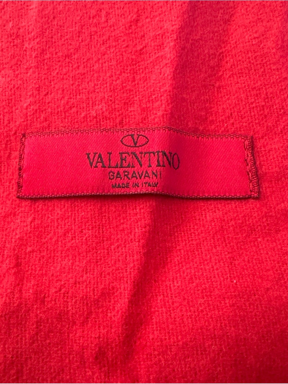 Valentino Garavani Large Red Flannel Thick Draw string Dust Bag 19x20 Luxury - Picture 6 of 8